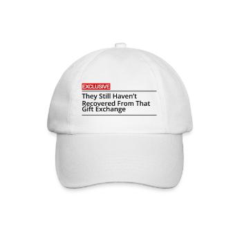 Drame d’échange de cadeaux - Casquette classique - blanc/blanc - Devant