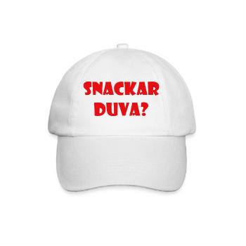 Humour parlant de Duva – Göteborg - Casquette classique - blanc/blanc - Devant