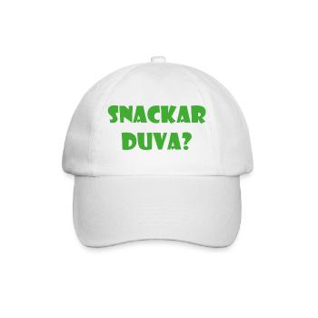 Humour parlant de Duva – Göteborg - Casquette classique - blanc/blanc - Devant