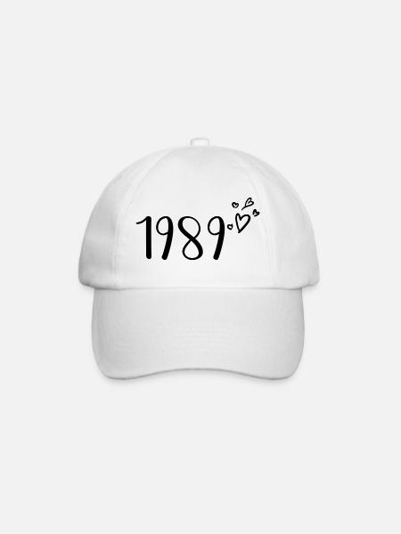 1989 - Baseballkappe - Weiß/Weiß
