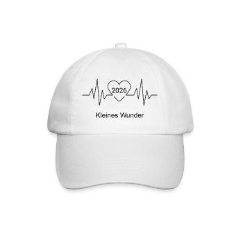 Baby 2026 Heartline – Birth & Pregnancy - Baseball Cap - white/white - Front