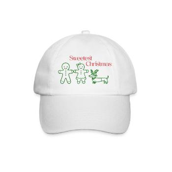 Noël – Amis en pain d’épices & teckel - Casquette classique - blanc/blanc - Devant