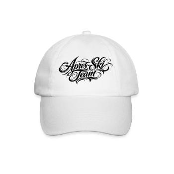 Apres Ski Team Schriftzug - Baseballkappe - Weiß/Weiß - Vorne