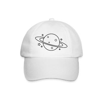 Planet - Baseballkappe - Weiß/Weiß - Vorne