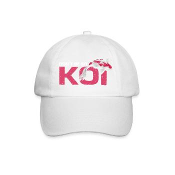 Don't Be So Koi Funny Fish Pond Wordplay Humor - Baseball Cap - white/white - Front