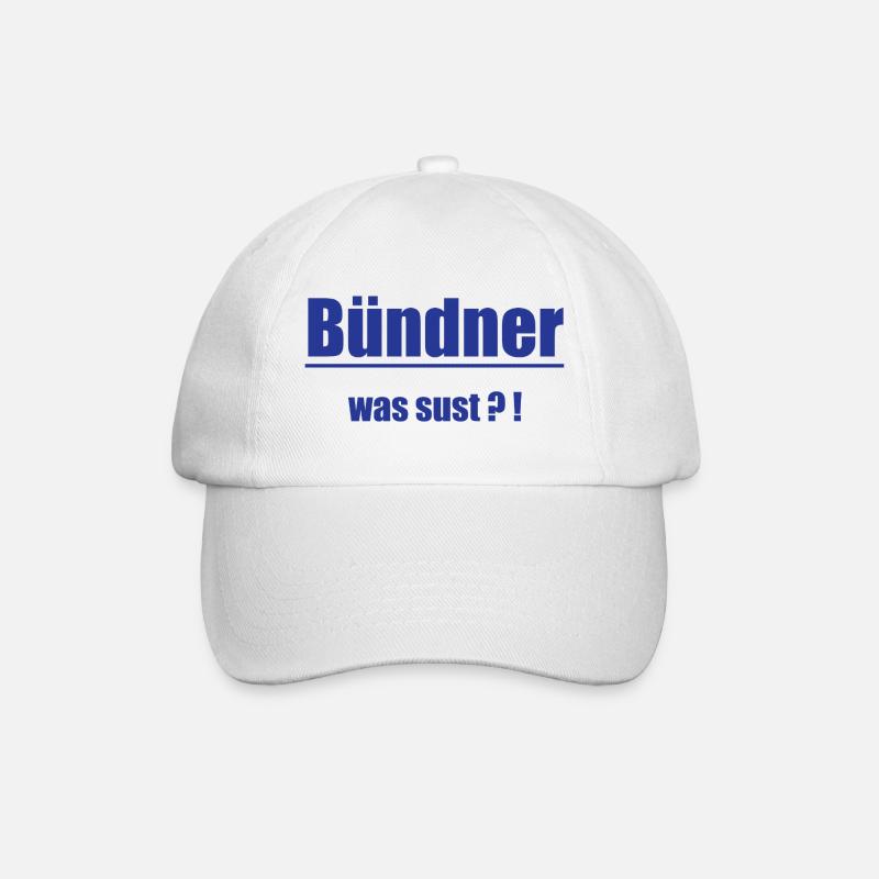 Graubünden What Sust?! - Baseball Cap - white/white