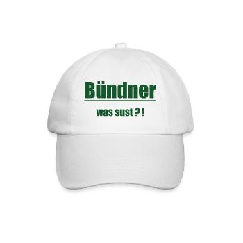 Bündner Wortwitz Grün Graphic - Casquette classique - blanc/blanc - Devant