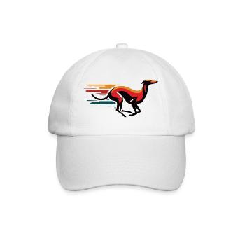 Galgo-Logo Nr12 - Baseballkappe - Weiß/Weiß - Vorne