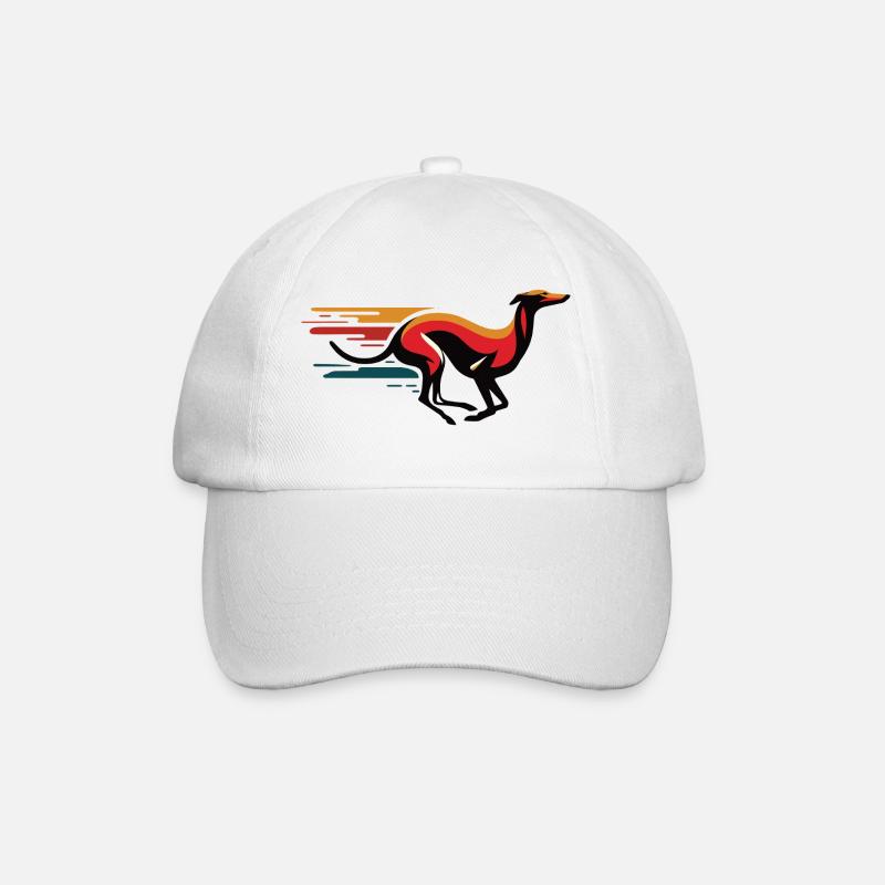 Galgo-Logo Nr12 - Baseballkappe - Weiß/Weiß