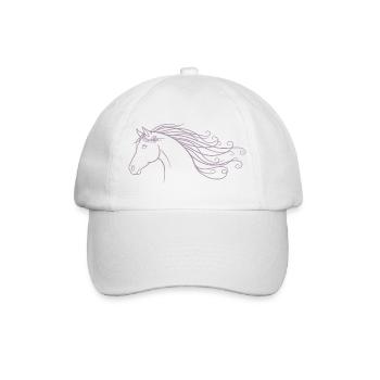 Semelle minimaliste de cheval à cheval en silhouette - Casquette classique - blanc/blanc - Devant