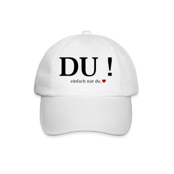 You! Just you heart - Baseball Cap - white/white - Front