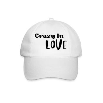 Funny Valentine Love Shirt - Baseball Cap - white/white - Front