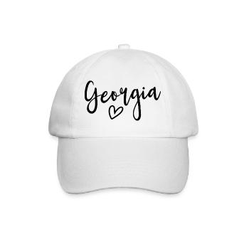 Georgia Heart Women's Love Georgia - Baseball Cap - white/white - Front