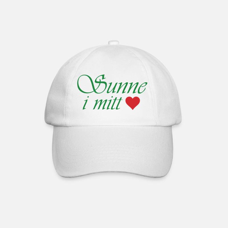 Sunne in meinem Herzen - Baseballkappe - Weiß/Weiß