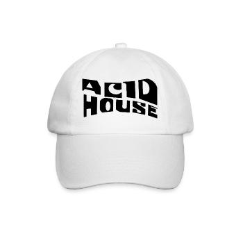 Conception de logo de musique Acid House - Casquette classique - blanc/blanc - Devant