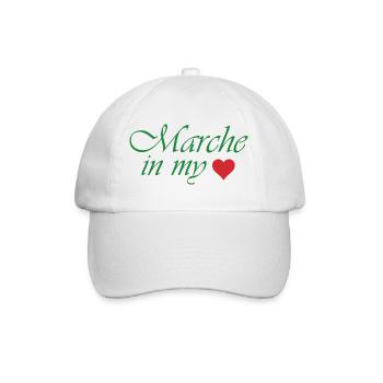 Marche in My Heart - Baseball Cap - white/white - Front