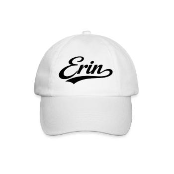 Erin name first last family gifts  - Baseball Cap - white/white - Front