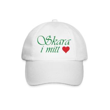 Crowd in my heart - Baseball Cap - white/white - Front