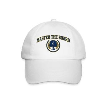 Maître de l'Échiquier Blason Roi Échecs Premium - Casquette classique - blanc/blanc - Devant