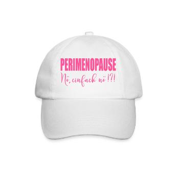 Perimenopause Frauen Stimmung - Baseballkappe - Weiß/Weiß - Vorne