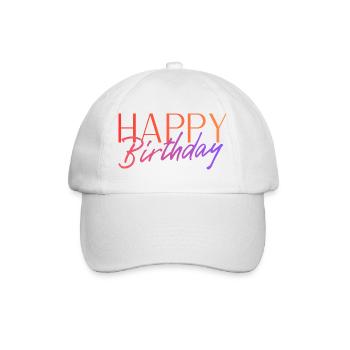 Bon anniversaire - Casquette classique - blanc/blanc - Devant