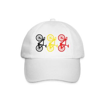 Fahrrad Radsport Belgien - Baseballkappe - Weiß/Weiß - Vorne