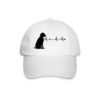 Dog - Baseball Cap - white/white - Front