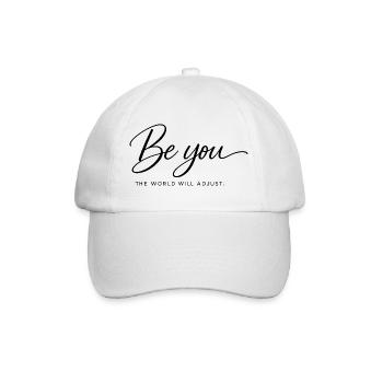 Sois toi-même – Le monde s’adaptera | Motivation Dire - Casquette classique - blanc/blanc - Devant