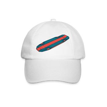 Cool Skateboard Deck Streetwear - Baseball Cap - white/white - Front