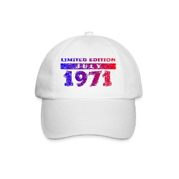 55e anniversaire Édition limitée 07/1971 - Casquette classique - blanc/blanc - Devant
