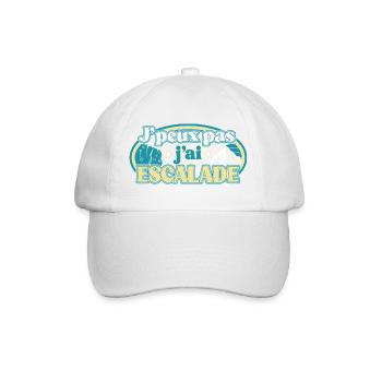 J'peux pas j'ai Escalade - Casquette classique - blanc/blanc - Devant