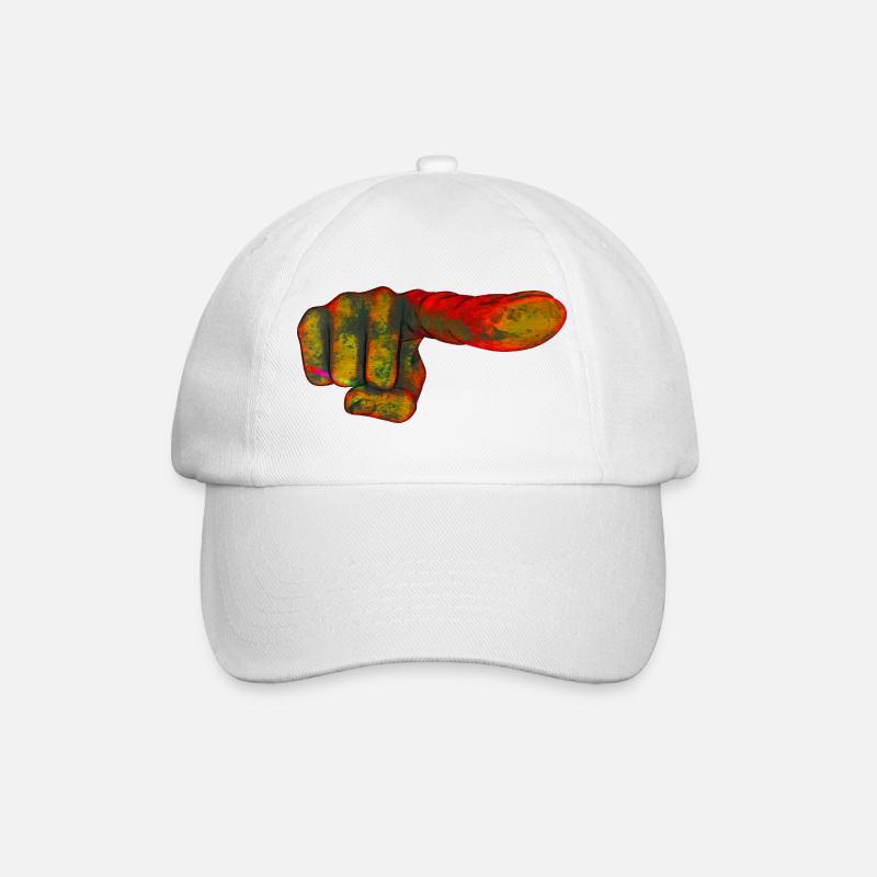 Index de l’explosion de couleur - Casquette classique - blanc/blanc
