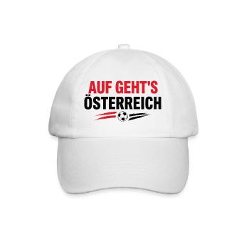 Auf Geht's Österreich Foot Autriche | Supporter - Casquette classique - blanc/blanc - Devant