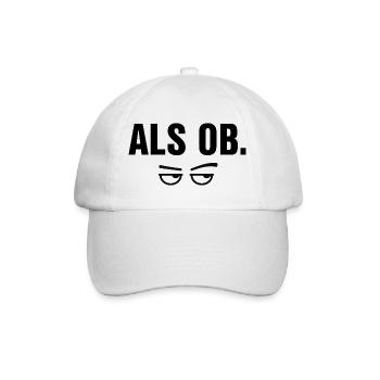 As if funny sarcasm irony saying with eyes - Baseball Cap - white/white - Front