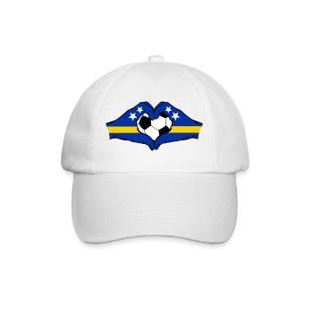 Curacao Flag Hands Heart Shape - Baseball Cap - white/white - Front