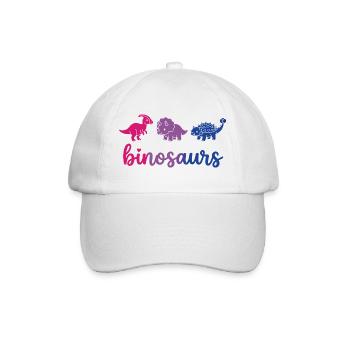 Mois de la fierté LGBTQ - Binosaur - Casquette classique - blanc/blanc - Devant