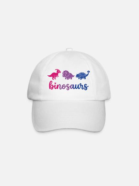 Pride Month LGBTQ – Binosaur - Baseballkappe - Weiß/Weiß