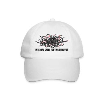 Internal Cable Routing Survivor - Baseball Cap - white/white - Front