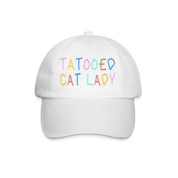 La Chatte Tatouée - Casquette classique - blanc/blanc - Devant