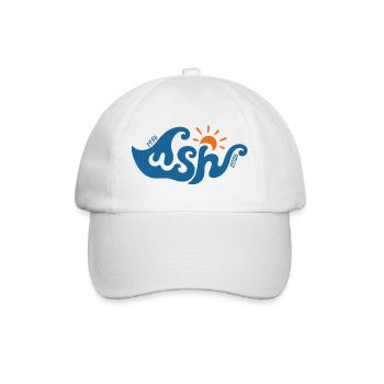 The blue wave of Windsurfing Hargen - Baseball Cap - white/white - Front