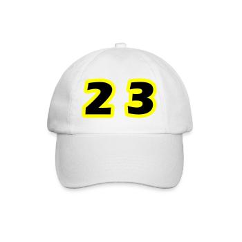 23 Number symbol - Baseball Cap - white/white - Front