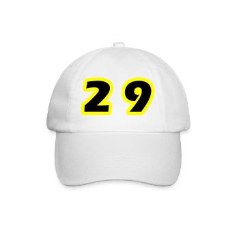 29 Symbole numérique - Casquette classique - blanc/blanc - Devant