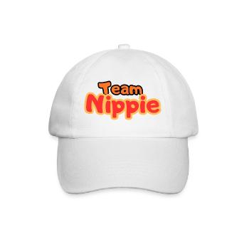 Team Nippie - Baseballkappe - Weiß/Weiß - Vorne