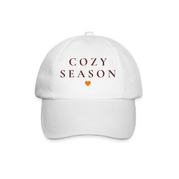 Cozy Season | Simple autumn design - Baseball Cap - white/white - Front