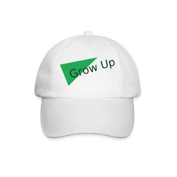 Motif du triangle vert grandissant - Casquette classique - blanc/blanc - Devant