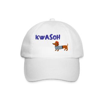 Croissant Pardoie : Français teckel - Casquette classique - blanc/blanc - Devant