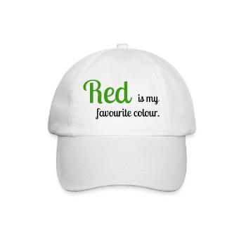 Rouge - Casquette classique - blanc/blanc - Devant