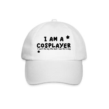 I am a Cosplayer - Baseball Cap - white/white - Front