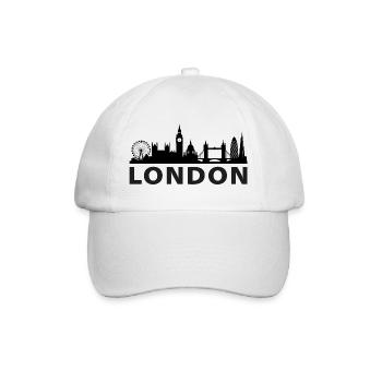 London Skyline - Baseball Cap - white/white - Front