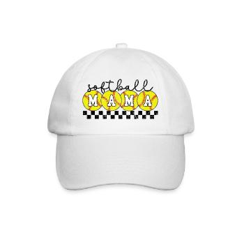 Softball Mama Game Day - Baseball Cap - white/white - Front